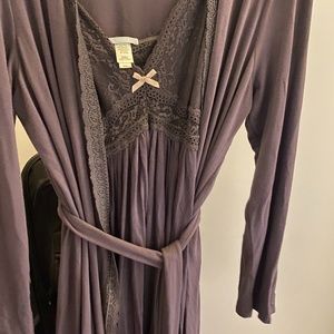 Eberjey chemise and robe set